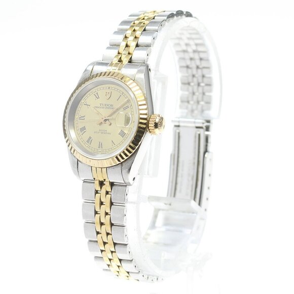 TUDOR Princess Oyster Date 92413 YG bezel cal.2671 Automatic Ladies Watch_863467 - Picture 4 of 15